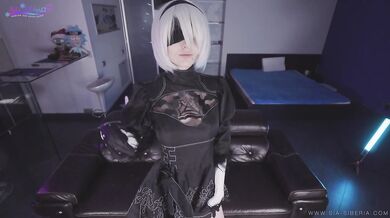 NieR Automata: 2B fuck w 2 dildos Sia SIberia