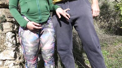 Horny Italian Farmers Wife Touching Her Stepsons Cock Outdoors