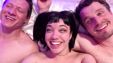 DOUBLE TROUBLE | Little Puck's 1st BBG with Double Vag & BTS With Shawn Alff and Robby Apples