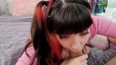 CHEAT ON YOUR GiRL WITH THIS SLUTTY CUMSUCKER! POV Blowjob and Facial with Little Puck