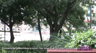 All Natural Coed Gets Naked In Risky Public Spots