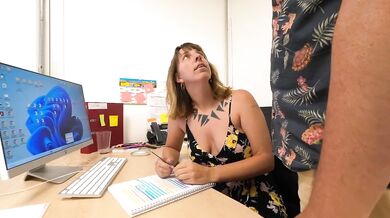 I would have promote you either way - my boss fucks me on the desk for a promotion