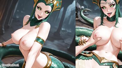 Big Tits Cassiopeia hentai from League Of Legends hentai by ToonFunPool