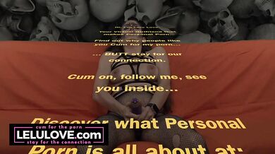 Skeleton babe in fishnet stockings and goth skull makeup masturbates to big orgasm - Lelu Love