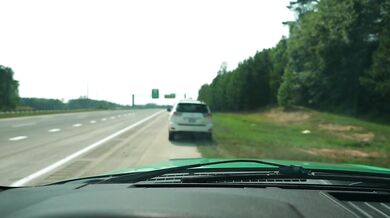 Hot Girl Fucks, Sucks And Swallows A Strangers Cum On The Side Of The Highway