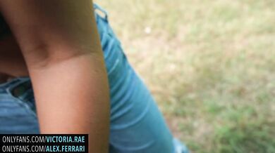 Hot Girl Fucks, Sucks And Swallows A Strangers Cum On The Side Of The Highway