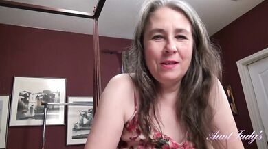Aunt Judy's - Your Mature Step-Auntie Grace gives you a Good Morning Blowjob (POV)