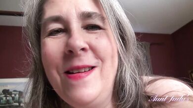 Aunt Judy's - Your Mature Step-Auntie Grace gives you a Good Morning Blowjob (POV)