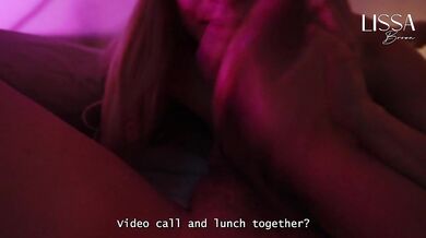 calling with her cuckcold boyfriend meanwhile I fuck her