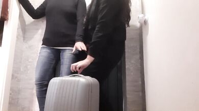 While my mother was in the bedroom my girlfriend and I fucked in the hallway - lesbian_illusion