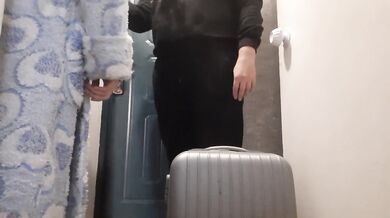While my mother was in the bedroom my girlfriend and I fucked in the hallway - lesbian_illusion
