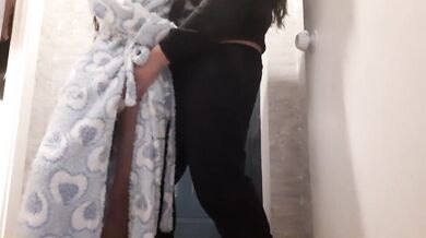While my mother was in the bedroom my girlfriend and I fucked in the hallway - lesbian_illusion
