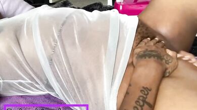 Big clit sucking , spanking and fingering