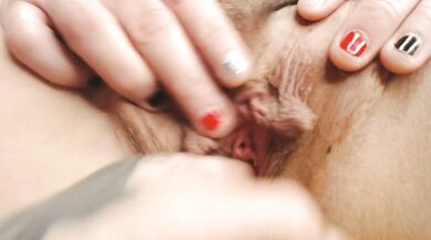 POV Anna Finger Fucking Abbys Thick Meaty Pussy Until Orgasm