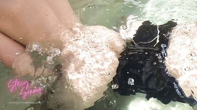 Tribbing & Grinding My Clit On My Girlfriend In Our Private Pool - TEASER