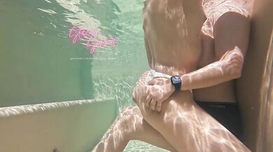 Tribbing & Grinding My Clit On My Girlfriend In Our Private Pool - TEASER