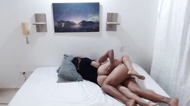 hot lesbians have sex at their stepdad's house.