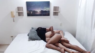 hot lesbians have sex at their stepdad's house.