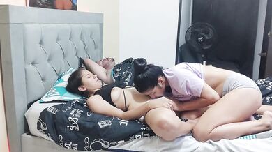 I seduce my stepsister to have sex, my stepfather catches us