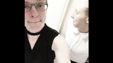 Fucking in the Bathroom at a Friend's Party, Real Lesbian Public Sex