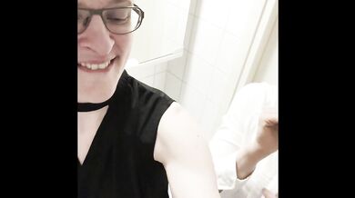 Fucking in the Bathroom at a Friend's Party, Real Lesbian Public Sex