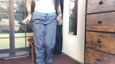 lesbians love nylon running pants