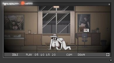 The girl mistress ghost loves it when I rub my dick on her wet pussy. Hentai Game
