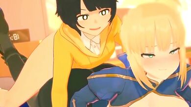 Honkai Star Rail x Fate – Fate Saber Gets Fucked & Squirts Nonstop 3D Hentai Sex Animation