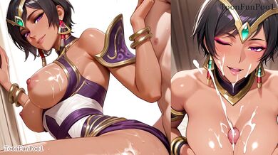 Big Tits Karma hentai from League Of Legends hentai by ToonFunPool