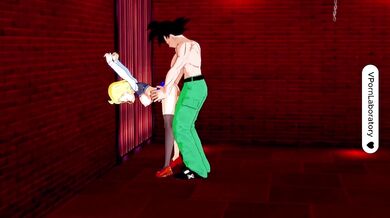 Goku and Android 18 Intense sex in the house of pleasures