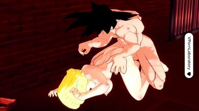 Goku and Android 18 Intense sex in the house of pleasures