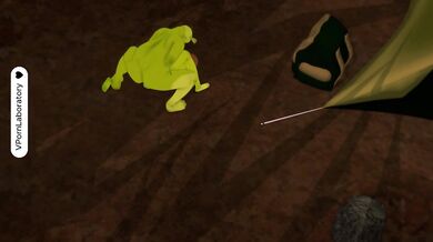 Shrek and Fiona have intense sex in the forest.