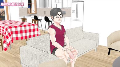 NSFW Huge Bulge Roommate Tease () – New roommate part 1/4