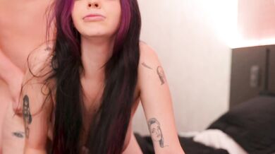 Big Titty Goth Girl's First Amateur Porn Shoot: Creampie Casting (2m Sample)