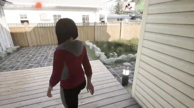 Kira caught a couple of exhibitionists having sex in public in a park near a fountain.