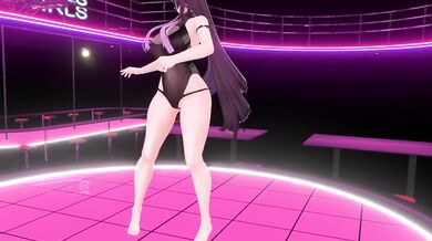 Girls Song MMD | Elf VTuber Strip Dance