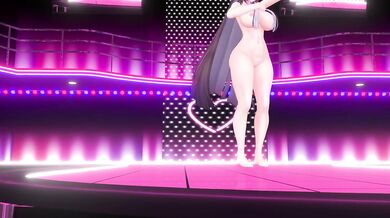 Girls Song MMD | Elf VTuber Strip Dance