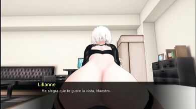 2b montando mi polla en reversa hasta obtener mi semen de ella dentro