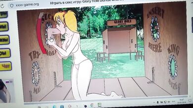 I can't resist masturbating while playing porn hentai. Role-playing game