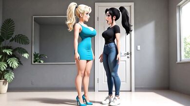 NUDE YOGA Session with CINDY & KELLY 3D Animation (**ai-created**)