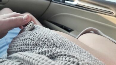Picked Up Hot Babe in Sweet Sweater and Jeans Skirt and Wasn't expecting Her be so Naughty