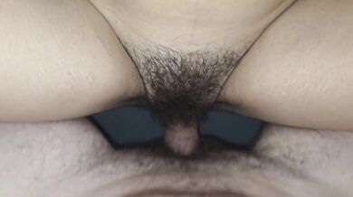 After blowjob i fucked wifes hairy pussy and cum on her