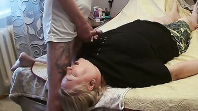 jerking off my dick to cum on my girlfriend
