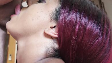 I fuck my stepsister to cover her face with hot semen