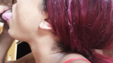 I fuck my stepsister to cover her face with hot semen
