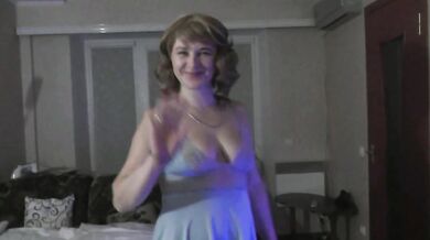 Naked in public. Taxi driver watches sexy woman Milf in robe without panties and bra clean apartment window Outdoors Outside Tits Pussy Public nudity