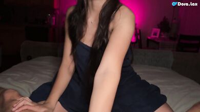 Her pussy is wet - real sex with hot eighteen year old Dora Lax