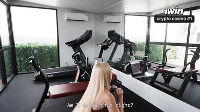 POV: Experienced Trainer Knows How to Take His Petite Client from Squats to Bed – Missionary Pound & Fills Her Mouth with Cum
