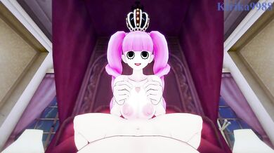 Perona and I have intense sex in the bedroom. - One Piece POV Hentai