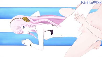 Megurine Luka and I have intense sex on the beach at night. - Project SEKAI VOCALOID Hentai